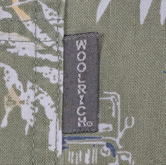 Woolrich Green and White Casual Button Down Shirt Possible 2XL (No Tag) - Picture 4 of 8